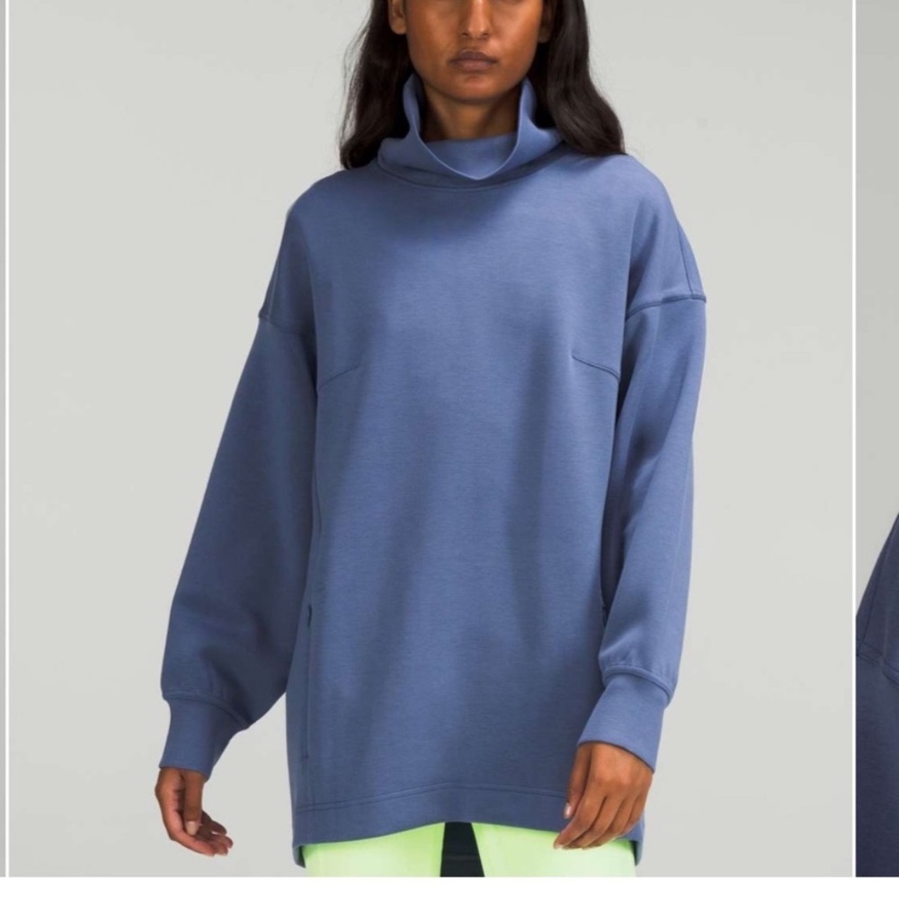 lululemon athletica Slate Blue Cowl Neck Sweater